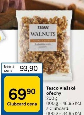 Vlašské ořechy Tesco