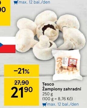 Žampiony zahradní Tesco