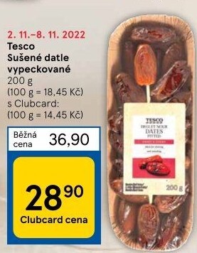 Datle bez pecky Tesco