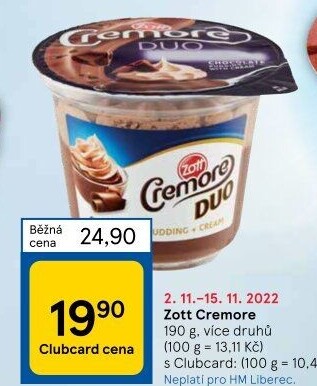 Dezert Cremore Zott
