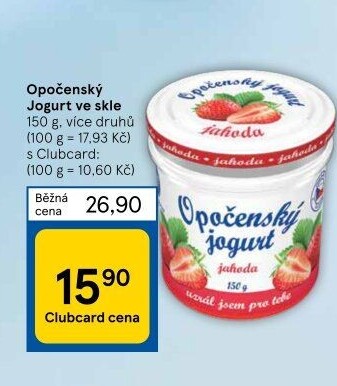 Jogurt ochucený Opočenský Bohemilk