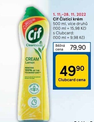 Krémový čistič Cif Cream