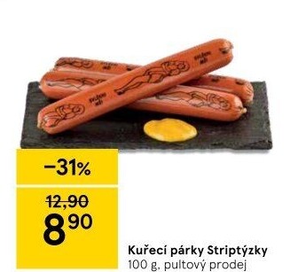 Párky kuřecí striptýzky
