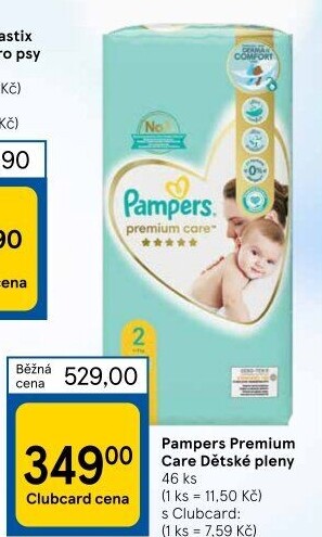 Pleny dětské Pampers Premium Care