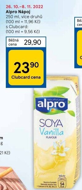 Rostlinné nápoje Alpro Soya
