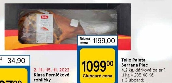 Šunka Serrana Tello Paleta - dárkové balení