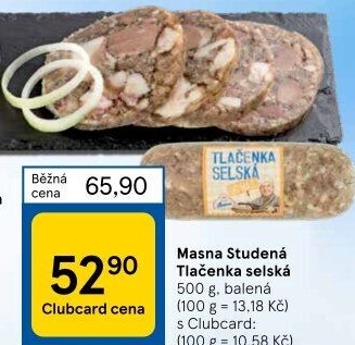 Tlačenka selská Masna Studená