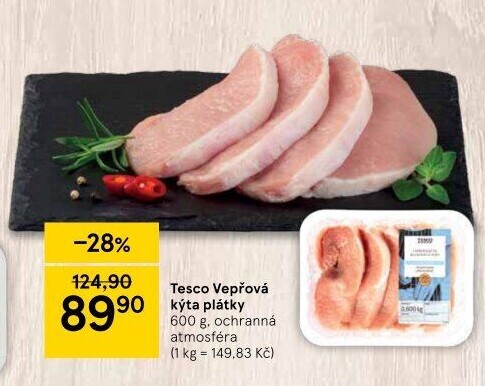 Vepřová kýta bez kosti Tesco