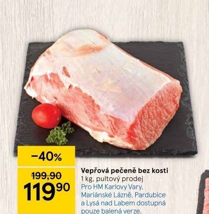 Vepřová pečeně bez kosti