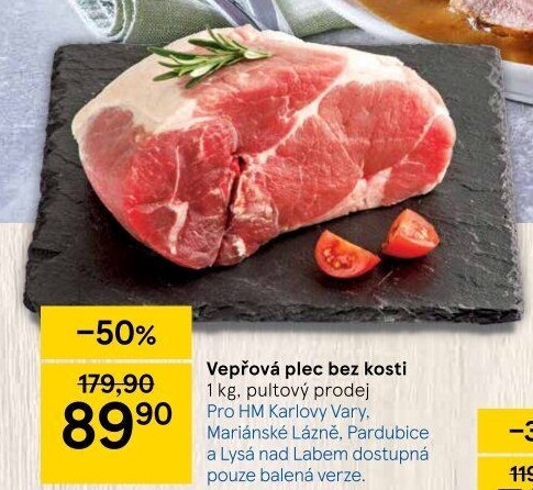 Vepřová plec bez kosti