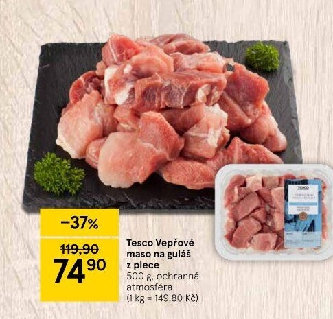 Vepřové maso na guláš Tesco