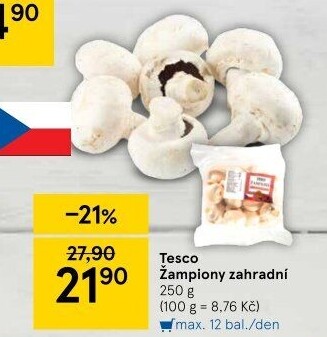 Žampiony zahradní Tesco
