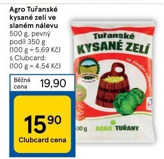 Zelí kysané tuřanské Agro Tuřany