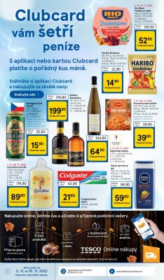 akční leták Tesco 2.11.2022-8.11.2022