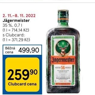 Bylinný likér Jägermeister