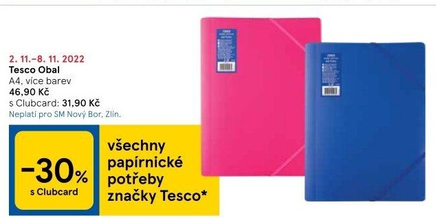 Desky na dokumenty A4 Tesco