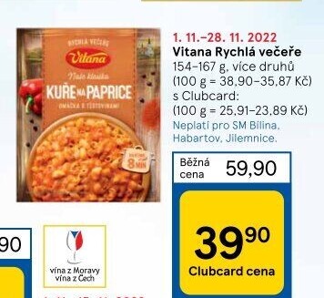 Jídla instantní Rychlá večeře Vitana