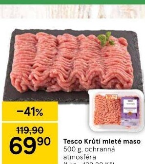 Krůtí mleté maso Tesco