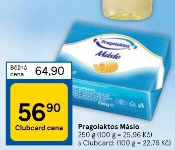 Máslo Mlékárna Pragolaktos