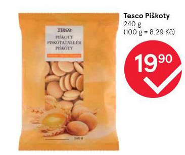 Piškoty Tesco