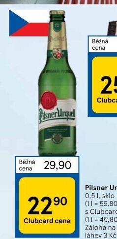Pivo Pilsner Urquell - Tesco akcniletaky.com