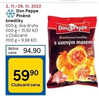 Plněné knedlíky mražené Don Peppe