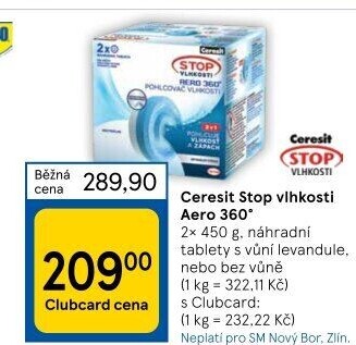 Pohlcovač vlhkosti Aero 360° Ceresit - náhradní tablety