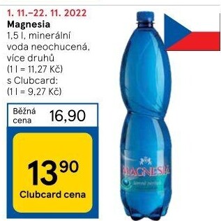 Přírodní voda Magnesia