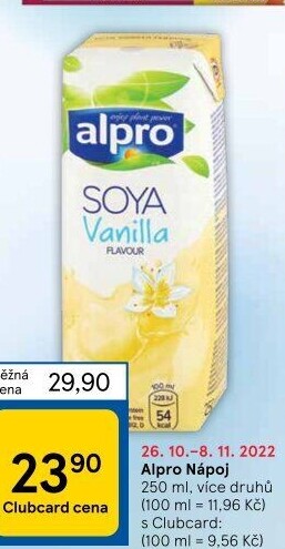 Rostlinné nápoje Alpro Soya
