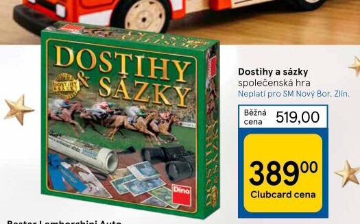 Stolní hra Dostihy a sázky Dino