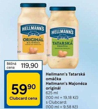Tatarská omáčka Hellmann'