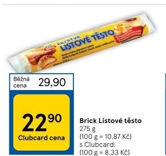 Těsto listové rozválené Brick