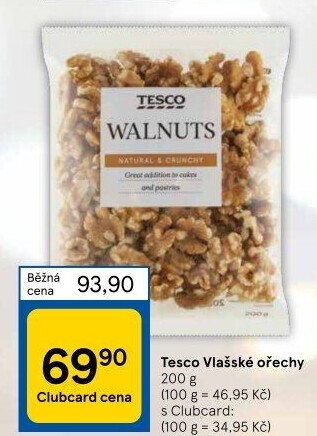 Vlašské ořechy Tesco