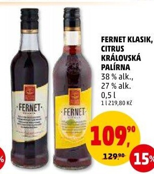 Fernet klasik Královská palírna