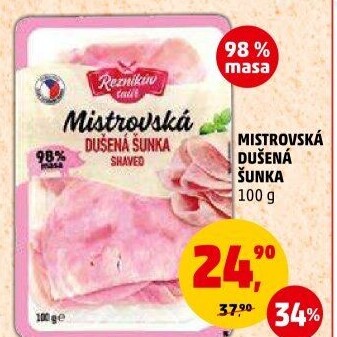 Mistrovská dušená šunka Řezníkův talíř
