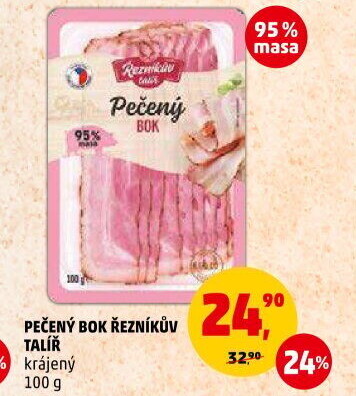 Pečený bok Řezníkův talíř