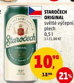 Pivo světlé výčepní 10° Staročech