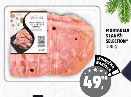 Salám Mortadella s lanýži Selection