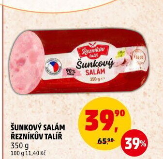 Salám šunkový Řezníkův talíř