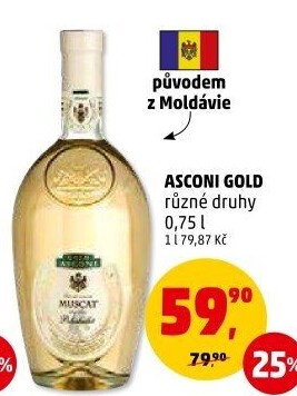 Vína Gold Asconi