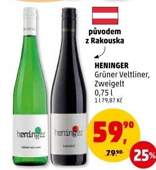 Víno Grüner Veltliner Heninger