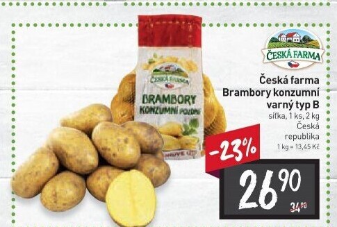 Brambory konzumní Česká farma