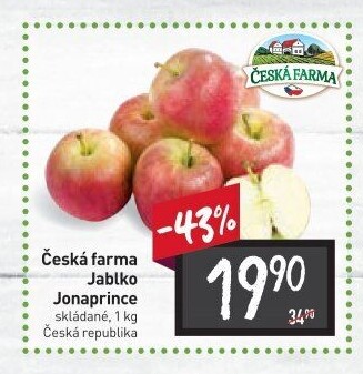Jablka Jonaprince Česká Farma
