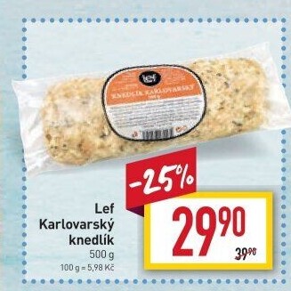 Knedlík karlovarský Lef