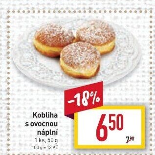 Kobliha s ovocnou náplní