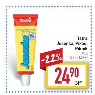 Mléko kondenzované Jesenka Tatra