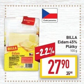 Sýr Eidam 45% Billa
