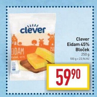 Sýr Eidam 45% Clever
