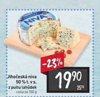 Sýr Niva Jihočeská 50% Madeta