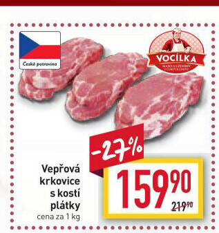 Vepřová krkovice s kostí Vocílka